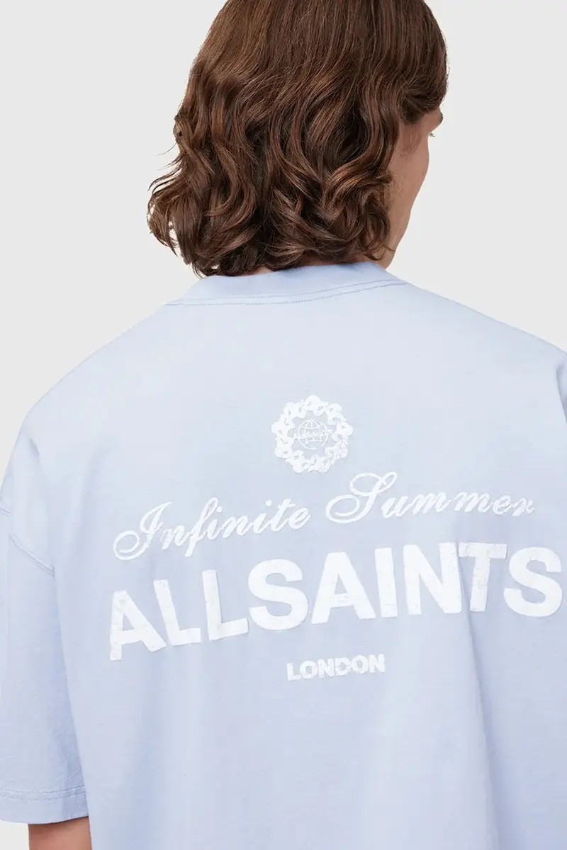 AllSaints T-shirt Uomo Blu 2982552 miniatura 3