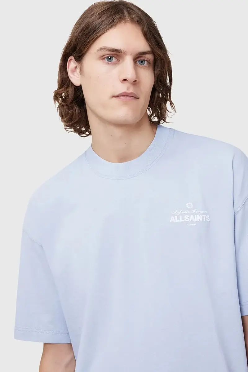 AllSaints T-shirt Uomo Blu 2982552 miniatura 4
