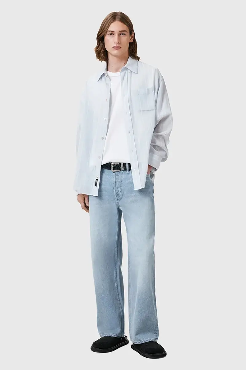 AllSaints T-shirt Uomo Bianco 3301978 miniatura 5