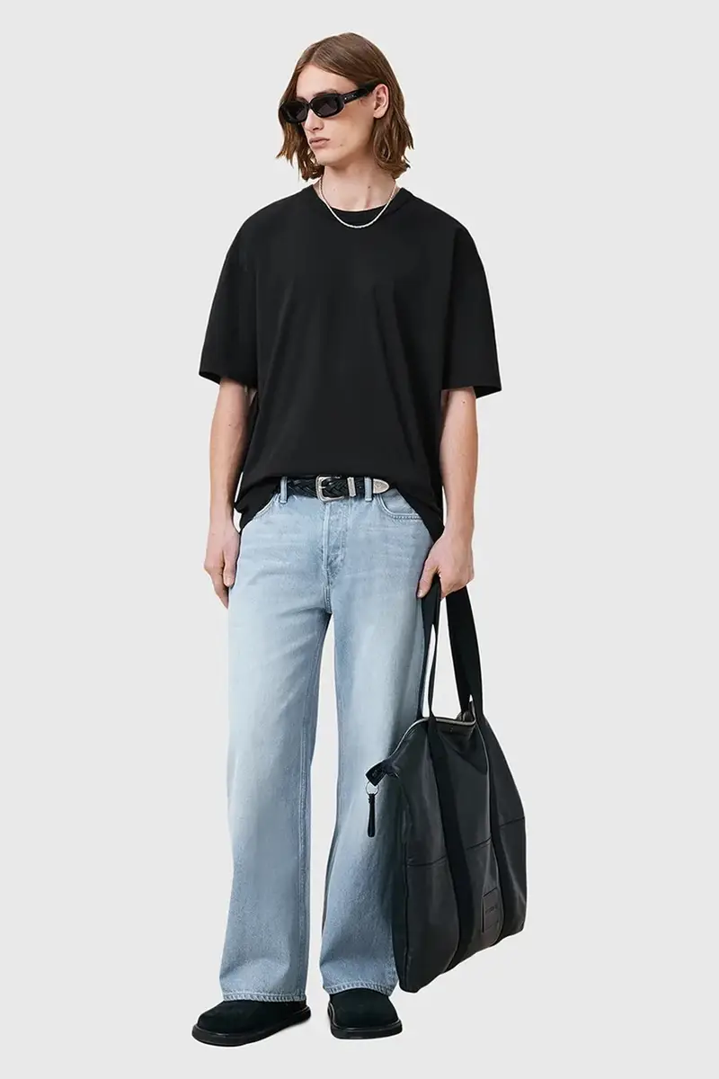 AllSaints T-shirt Uomo Nero 3263637 miniatura 5