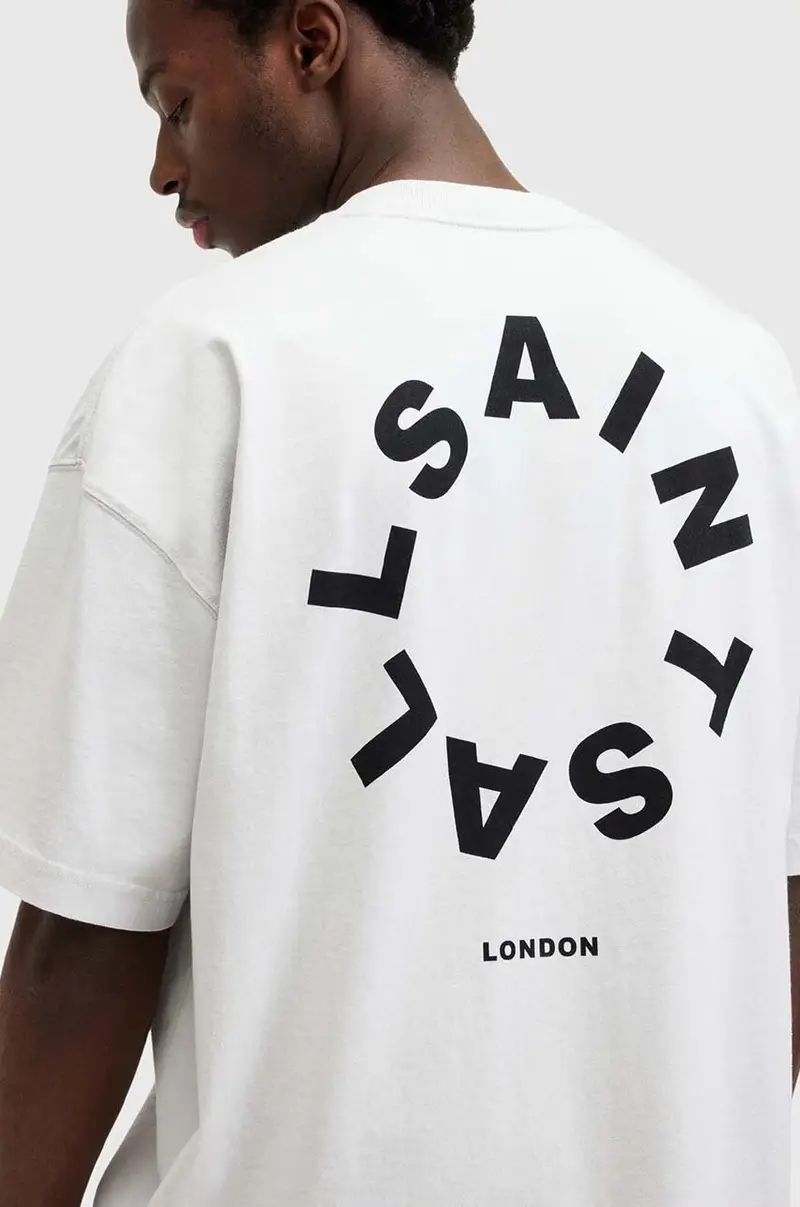 AllSaints T-shirt Uomo Grigio 3249773 miniatura 3