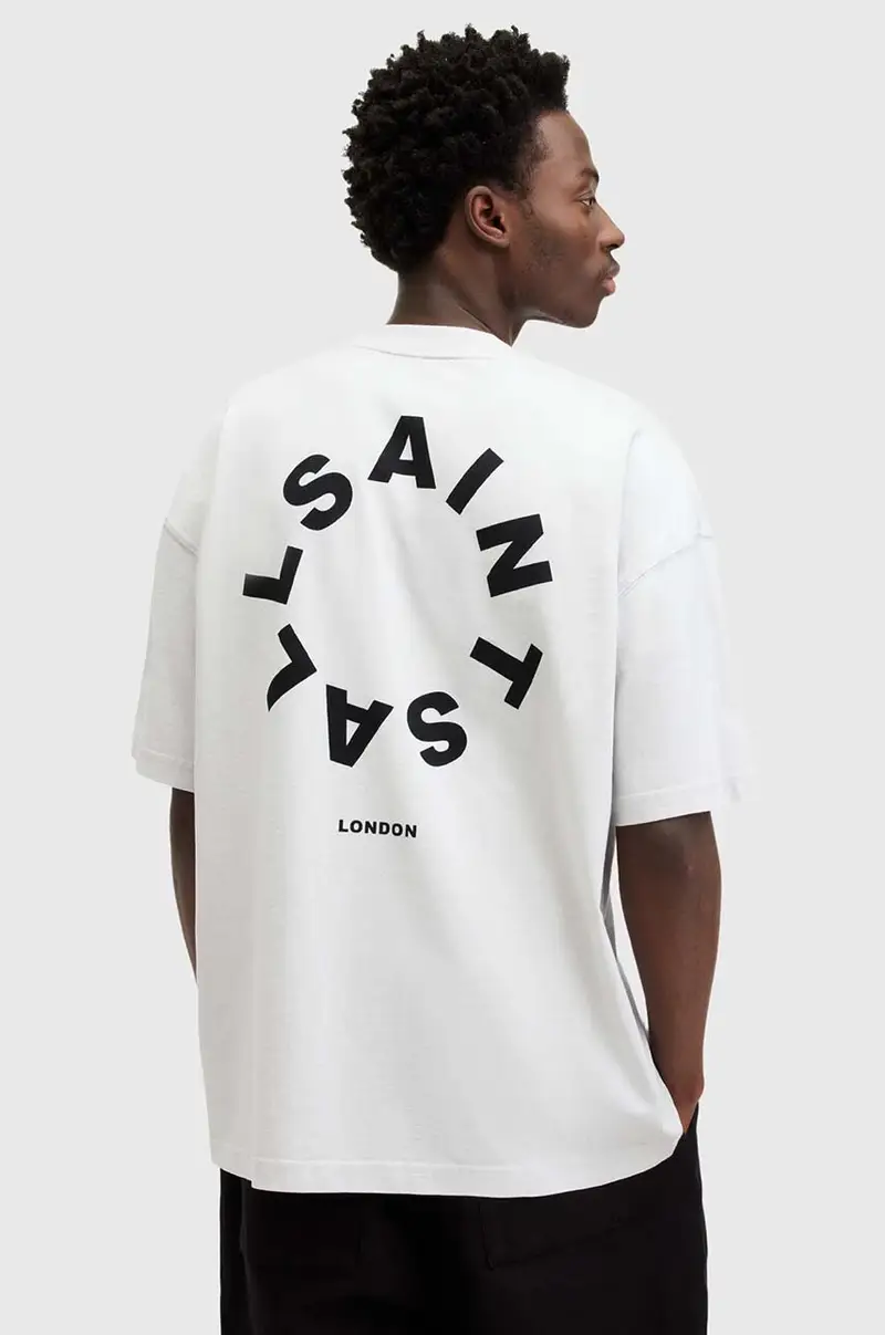 AllSaints T-shirt Uomo Grigio 3249773 miniatura 4