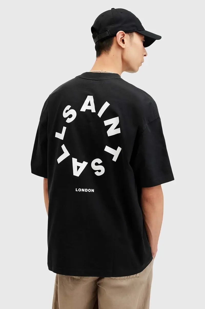 AllSaints T-shirt Uomo Nero 3326801 miniatura 4