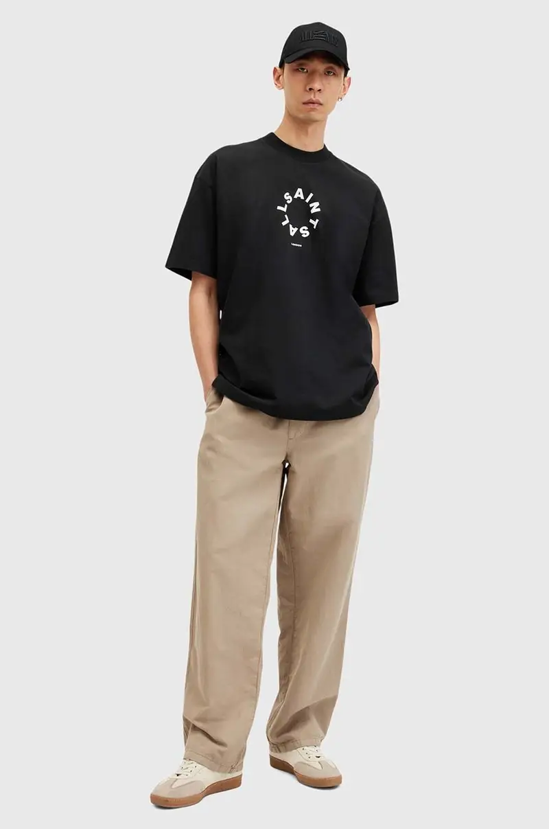 AllSaints T-shirt Uomo Nero 3326801 miniatura 5