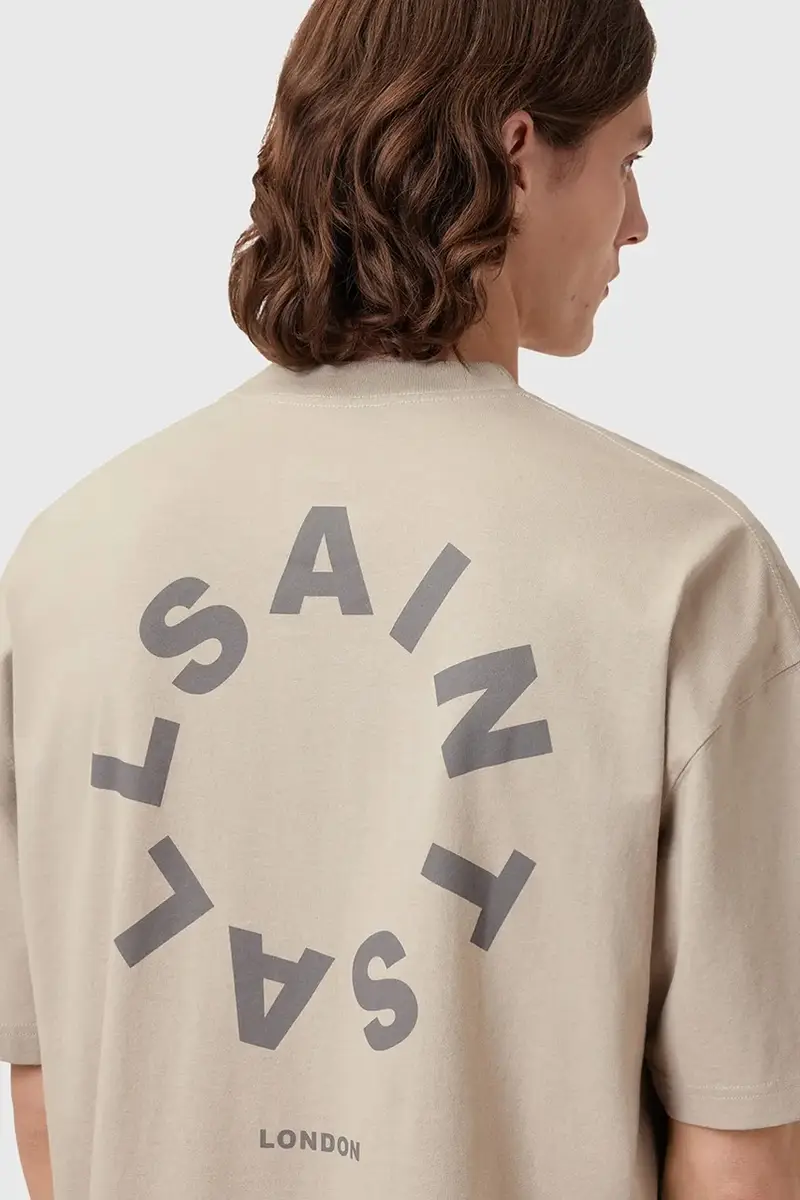 AllSaints T-shirt Uomo Beige 2982192 miniatura 3