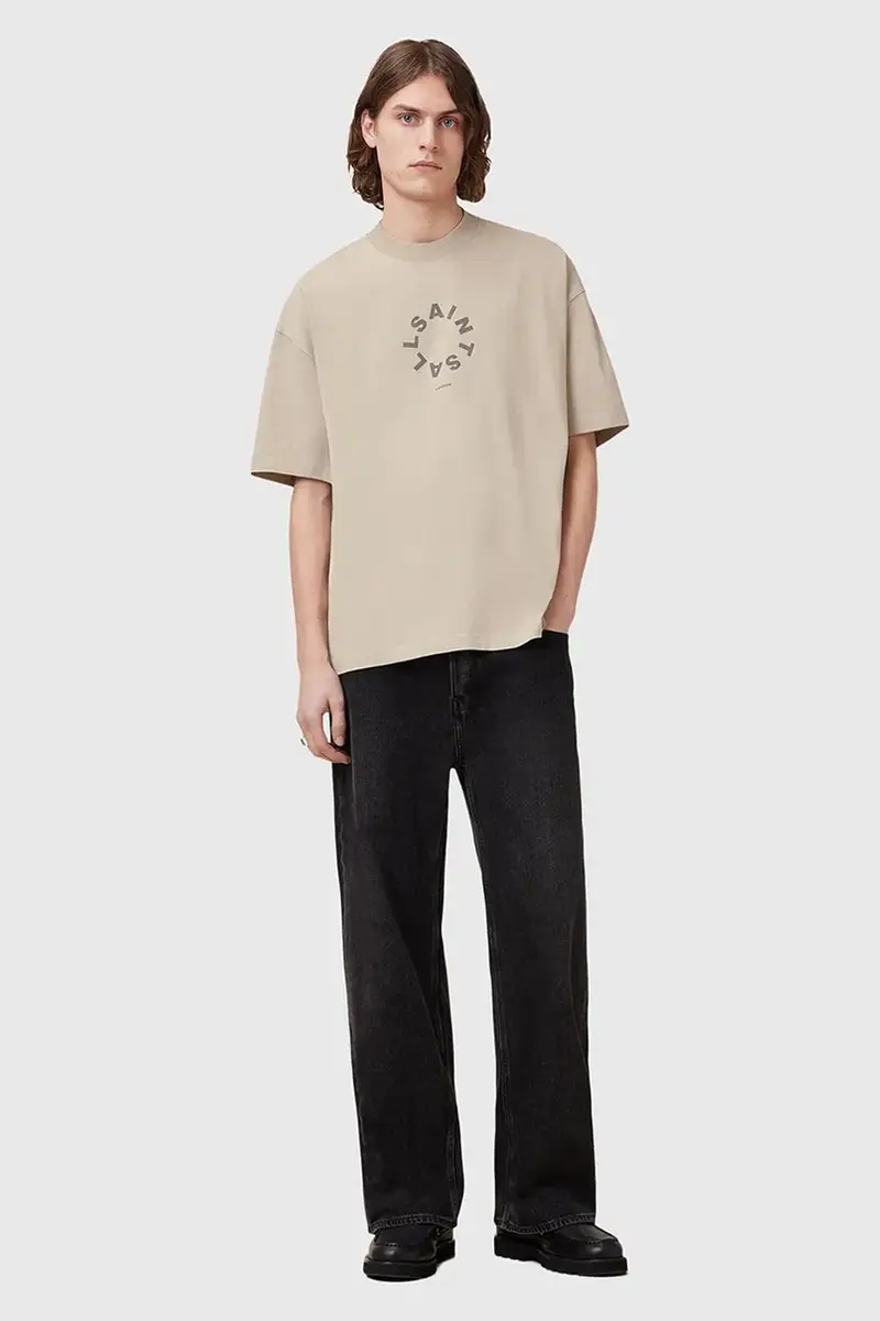 AllSaints T-shirt Uomo Beige 2982192 miniatura 5