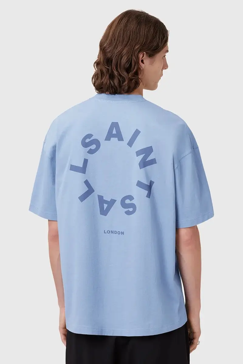 AllSaints T-shirt Uomo Blu 3312081 miniatura 2