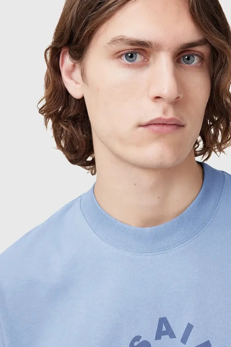 AllSaints T-shirt Uomo Blu 3312081 miniatura 4