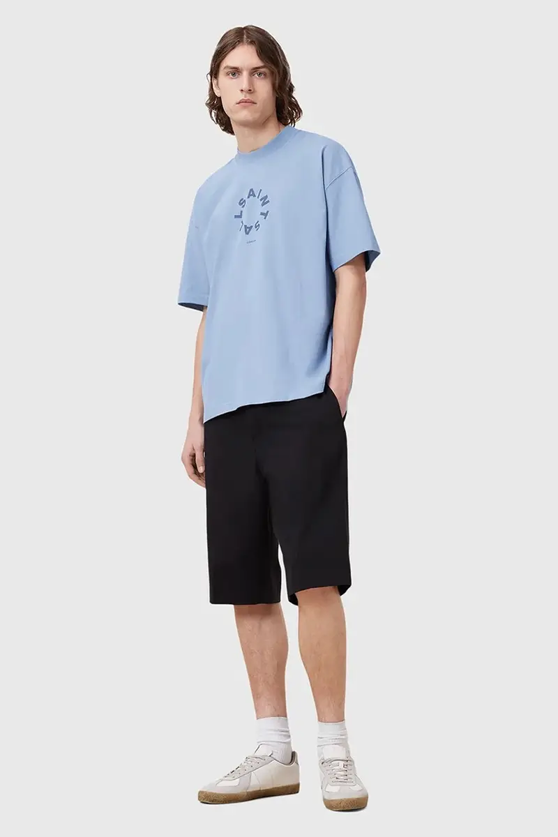 AllSaints T-shirt Uomo Blu 3312081 miniatura 5