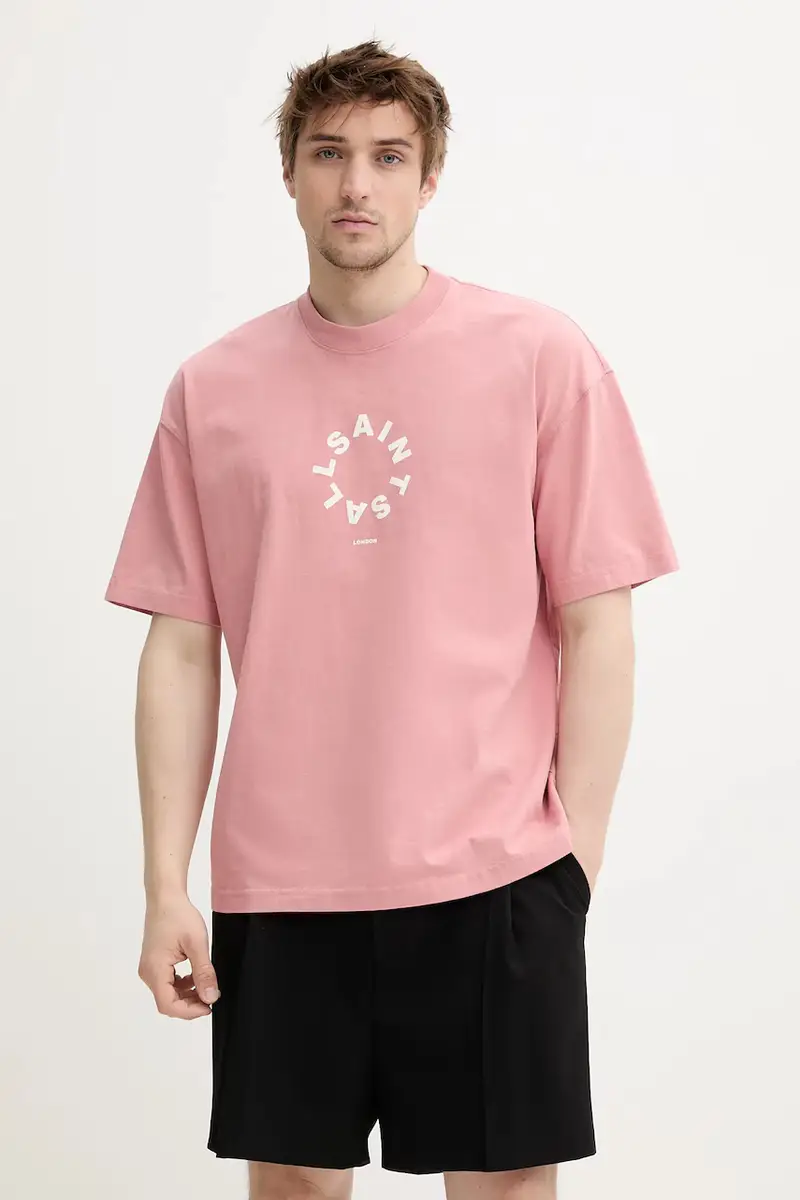 AllSaints T-shirt Uomo Rosa 3338337 miniatura 3