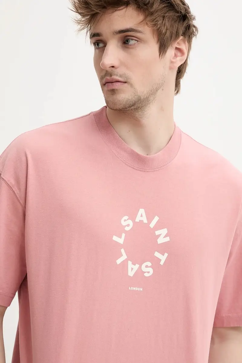 AllSaints T-shirt Uomo Rosa 3338337 miniatura 4