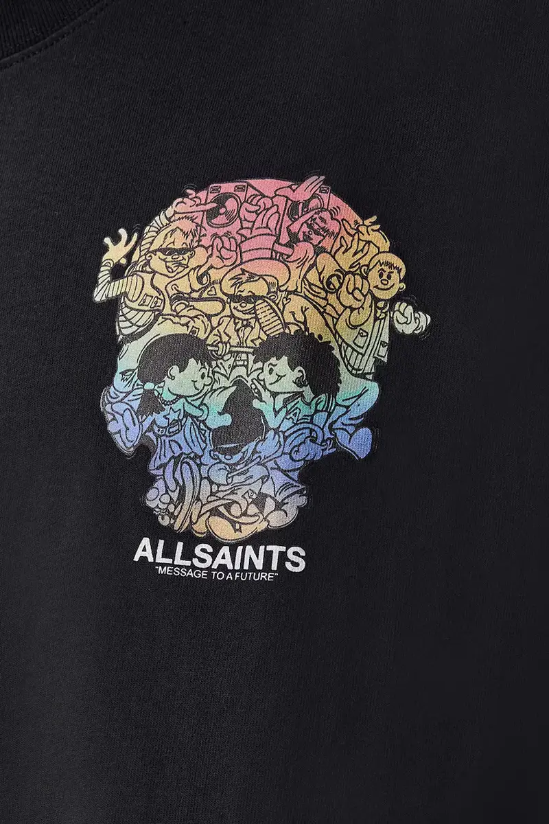AllSaints T-shirt Uomo Nero 3275977 miniatura 3