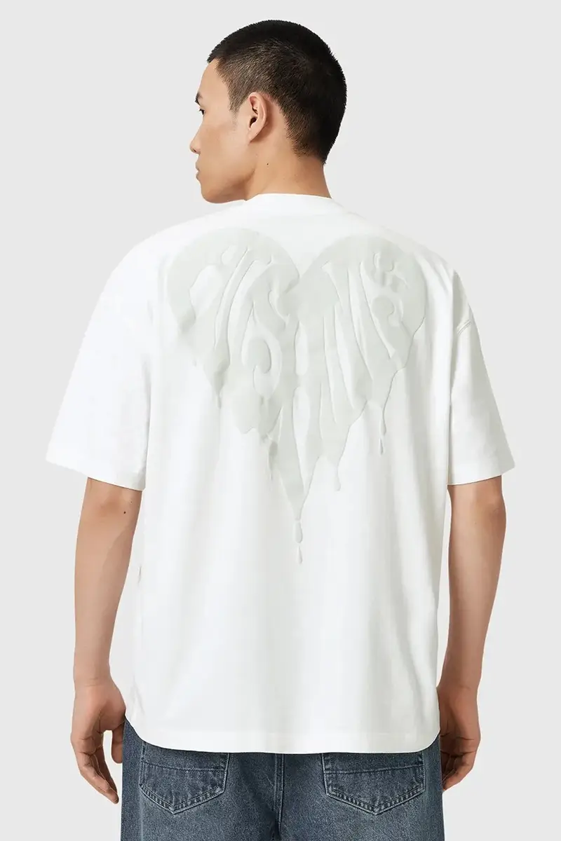 AllSaints T-shirt Uomo Bianco 3243379 miniatura 4