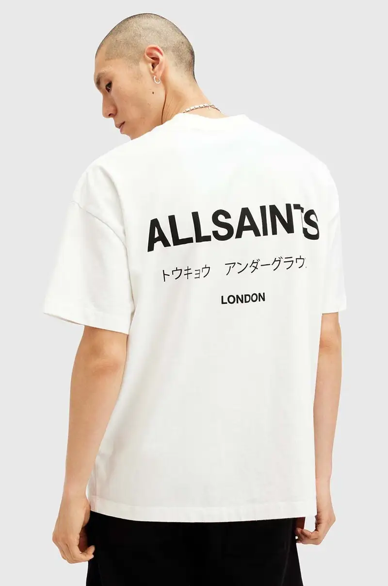 AllSaints T-shirt Uomo Bianco 3242828 miniatura 3