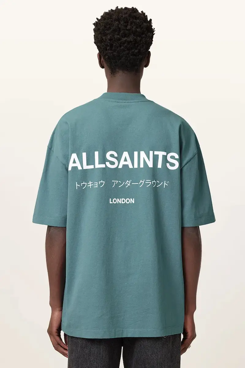 AllSaints T-shirt Uomo Blu 3312082 miniatura 2