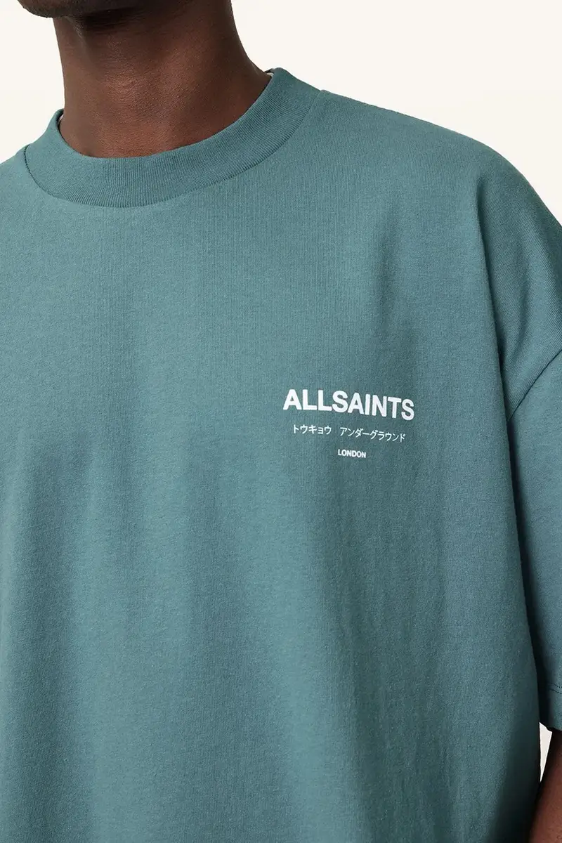 AllSaints T-shirt Uomo Blu 3312082 miniatura 4