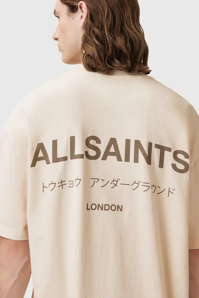 AllSaints T-shirt Uomo Beige 3120980 miniatura 3