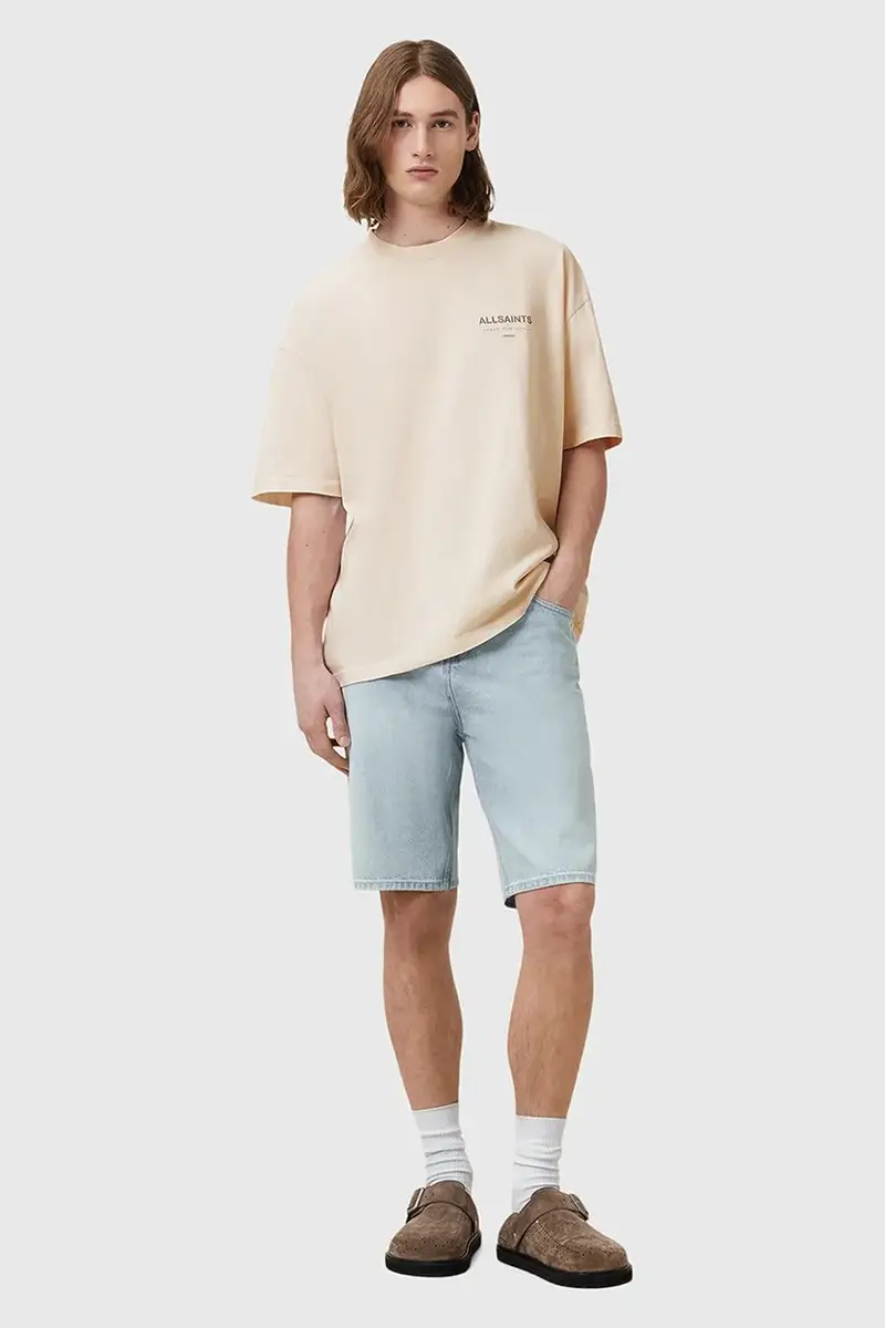 AllSaints T-shirt Uomo Beige 3120980 miniatura 5