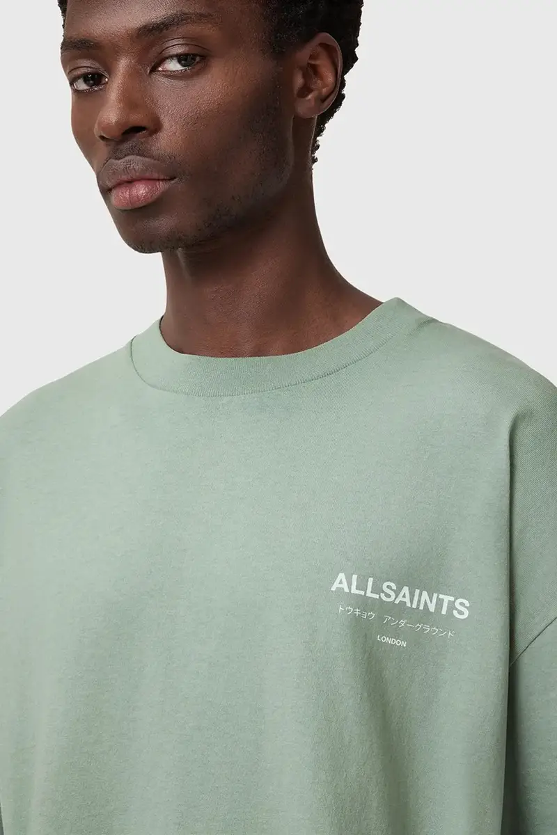 AllSaints T-shirt Uomo Nero 3158840 miniatura 4