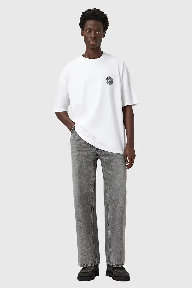 AllSaints T-shirt Uomo Bianco 3243388 miniatura 4