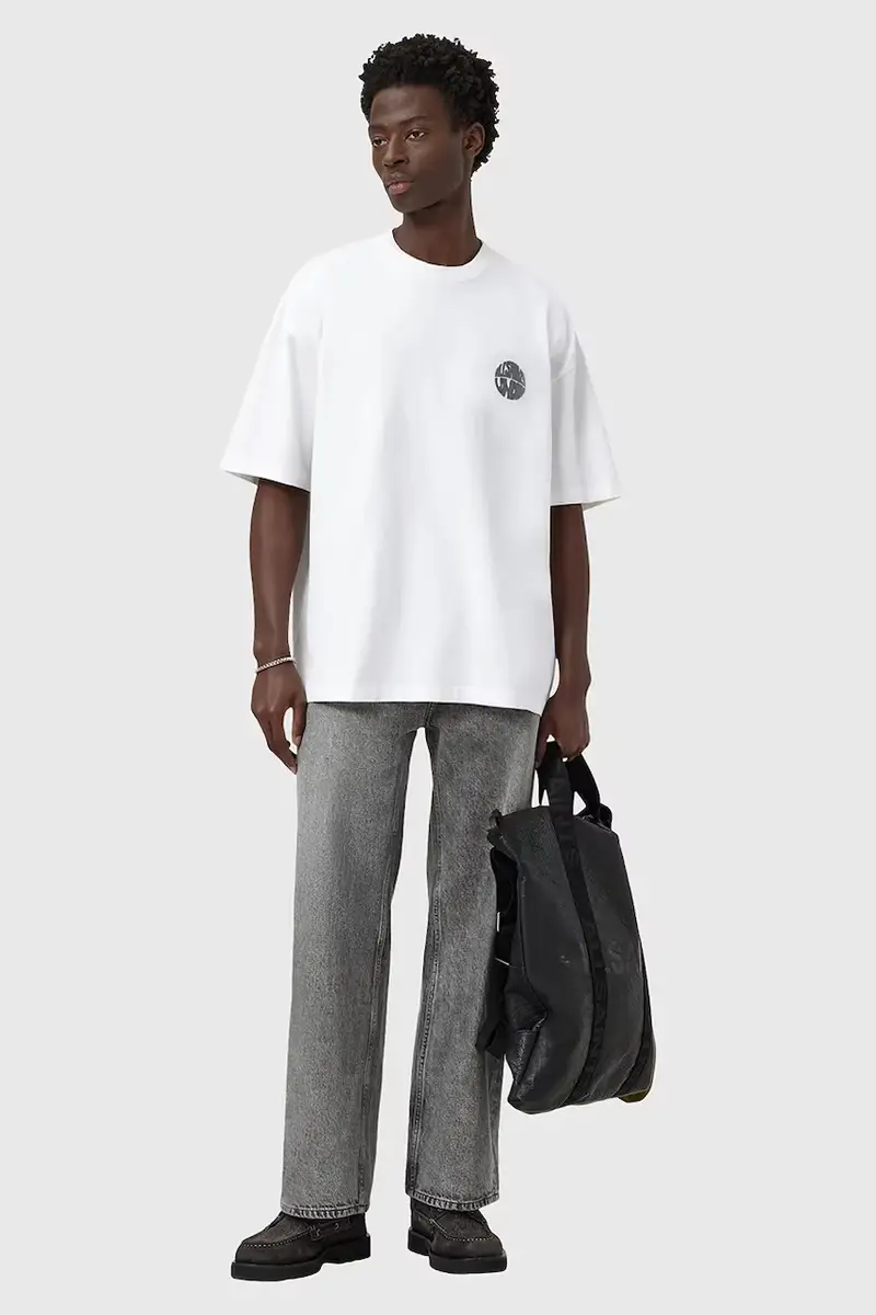 AllSaints T-shirt Uomo Bianco 3243388 miniatura 5