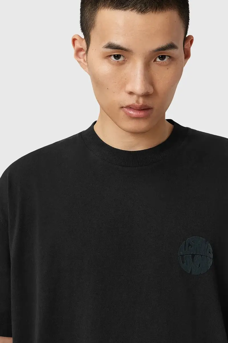 AllSaints T-shirt Uomo Nero 3275974 miniatura 2