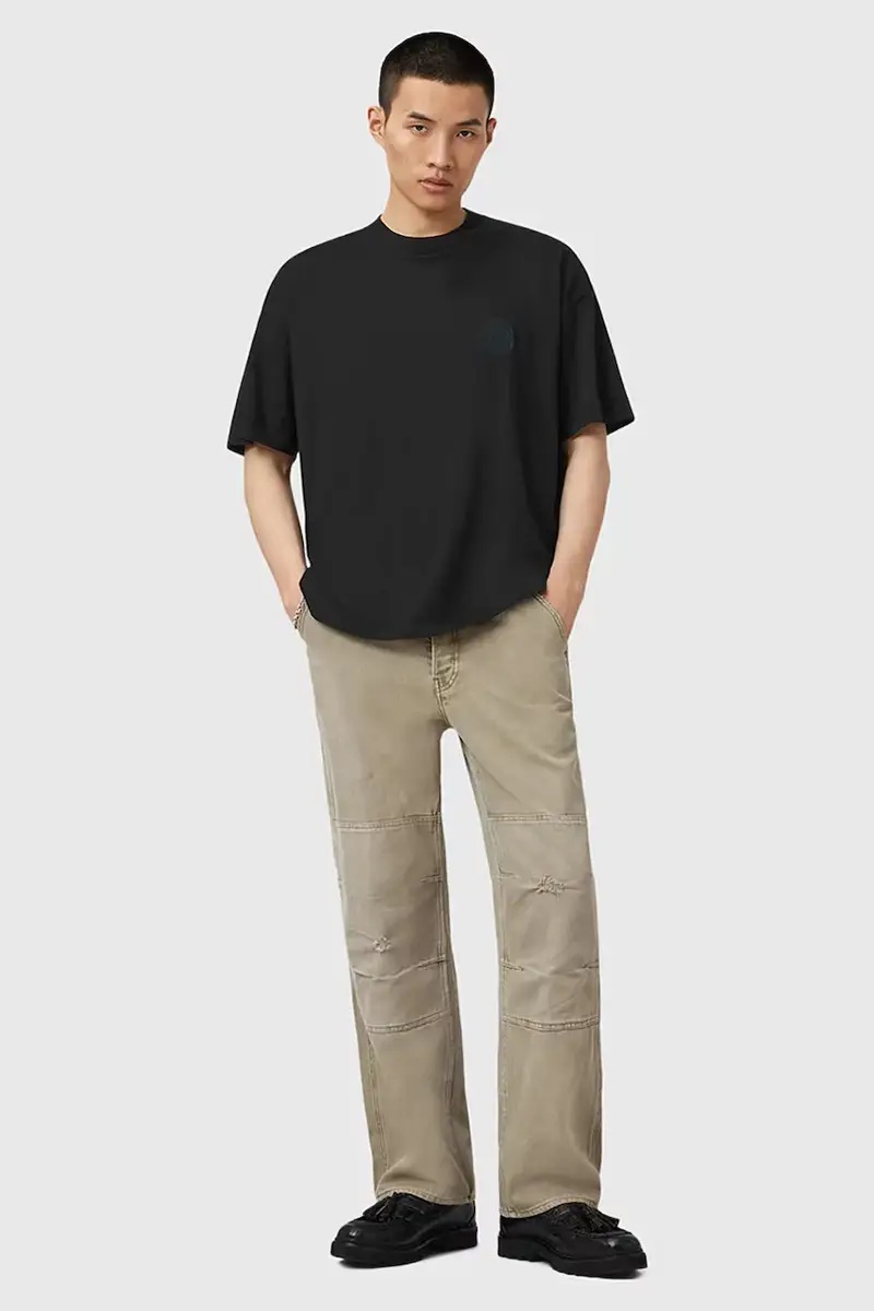 AllSaints T-shirt Uomo Nero 3275974 miniatura 4