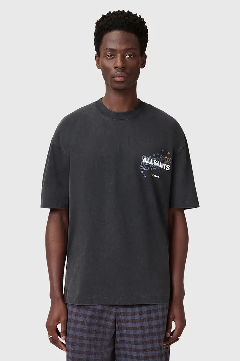 AllSaints T-shirt Uomo Nero 3151581 miniatura 4
