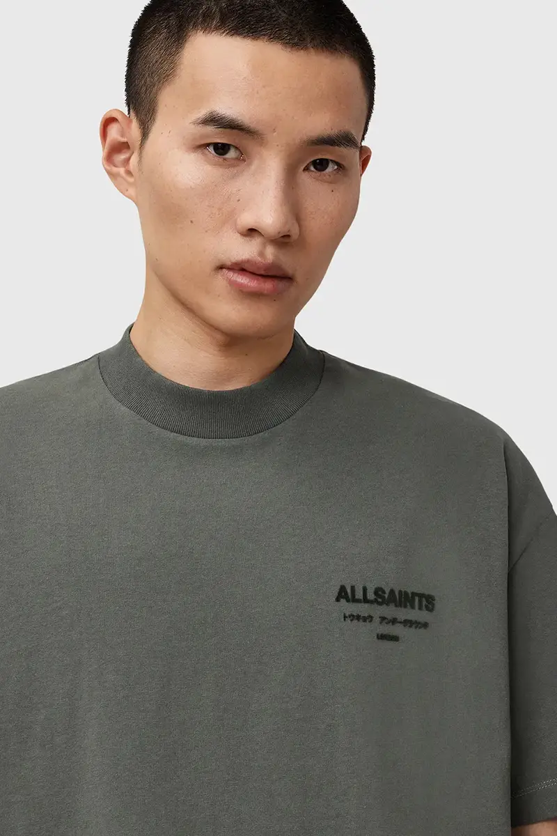 AllSaints T-shirt Uomo Verde 3277691 miniatura 2