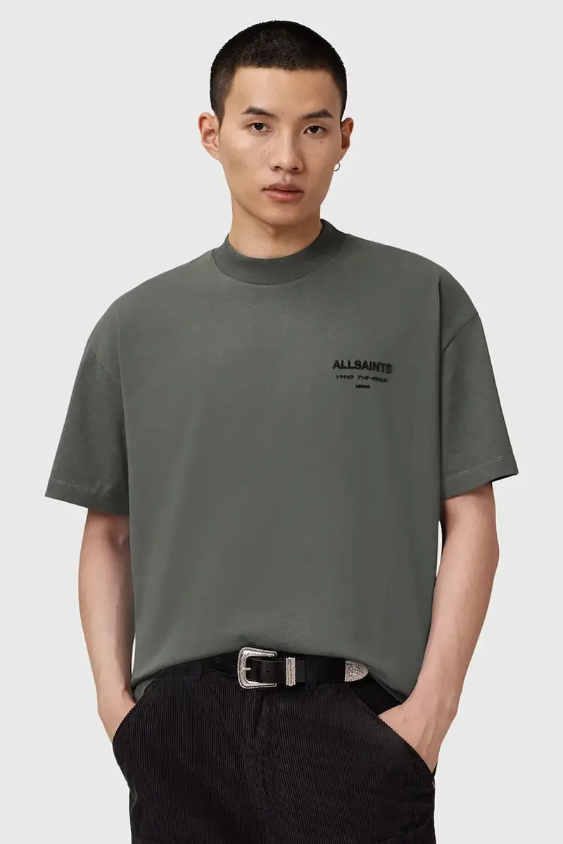 AllSaints T-shirt Uomo Verde 3277691