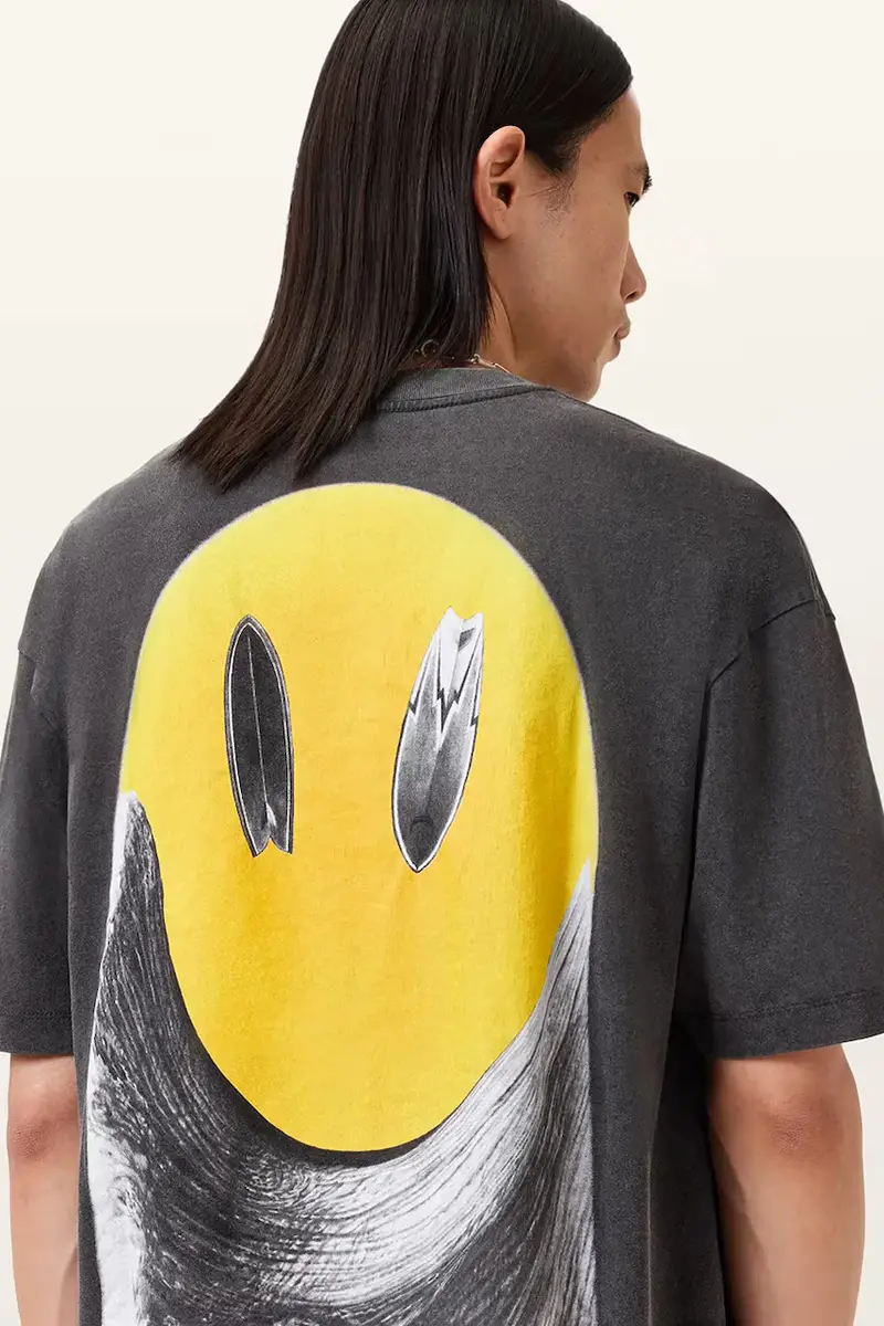 AllSaints T-shirt Uomo Nero 3264449 miniatura 3