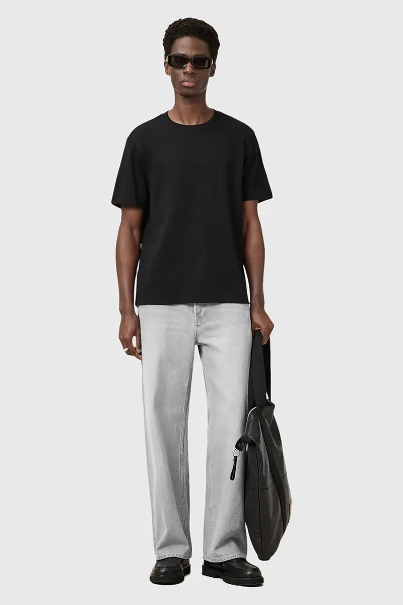 AllSaints T-shirt Uomo Nero 3337722 miniatura 5