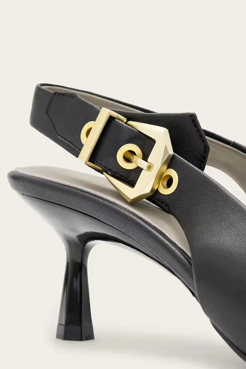 tacchi in pelle IDIYA SLINGBACK colore nero W021FD miniatura 4