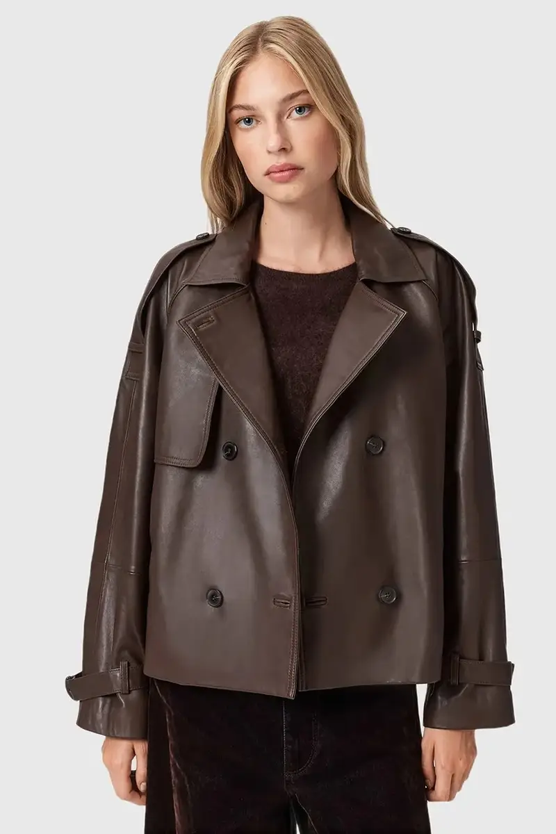 AllSaints Trench Marrone 4149109 miniatura 4