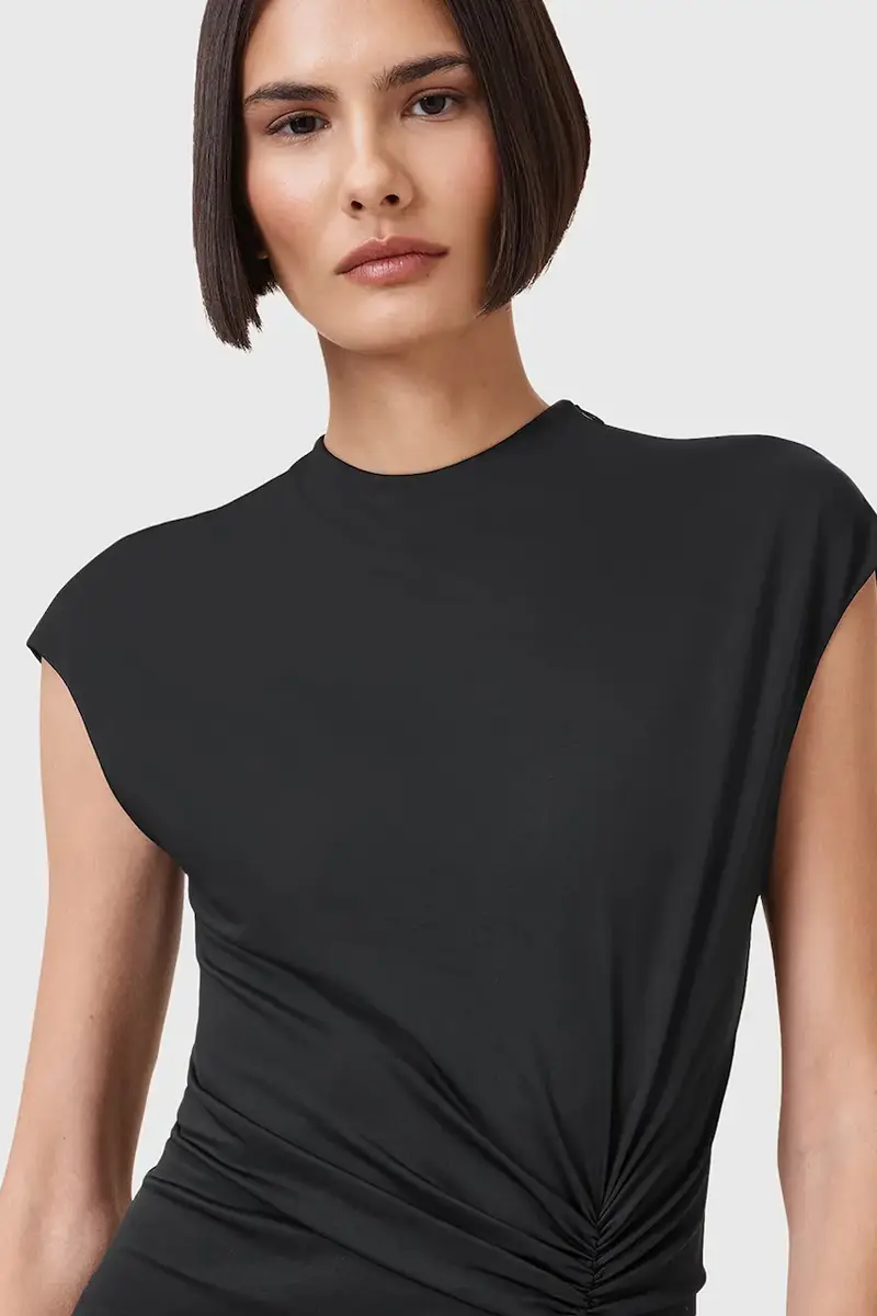 vestito ANNALIE colore nero W159DC miniatura 2