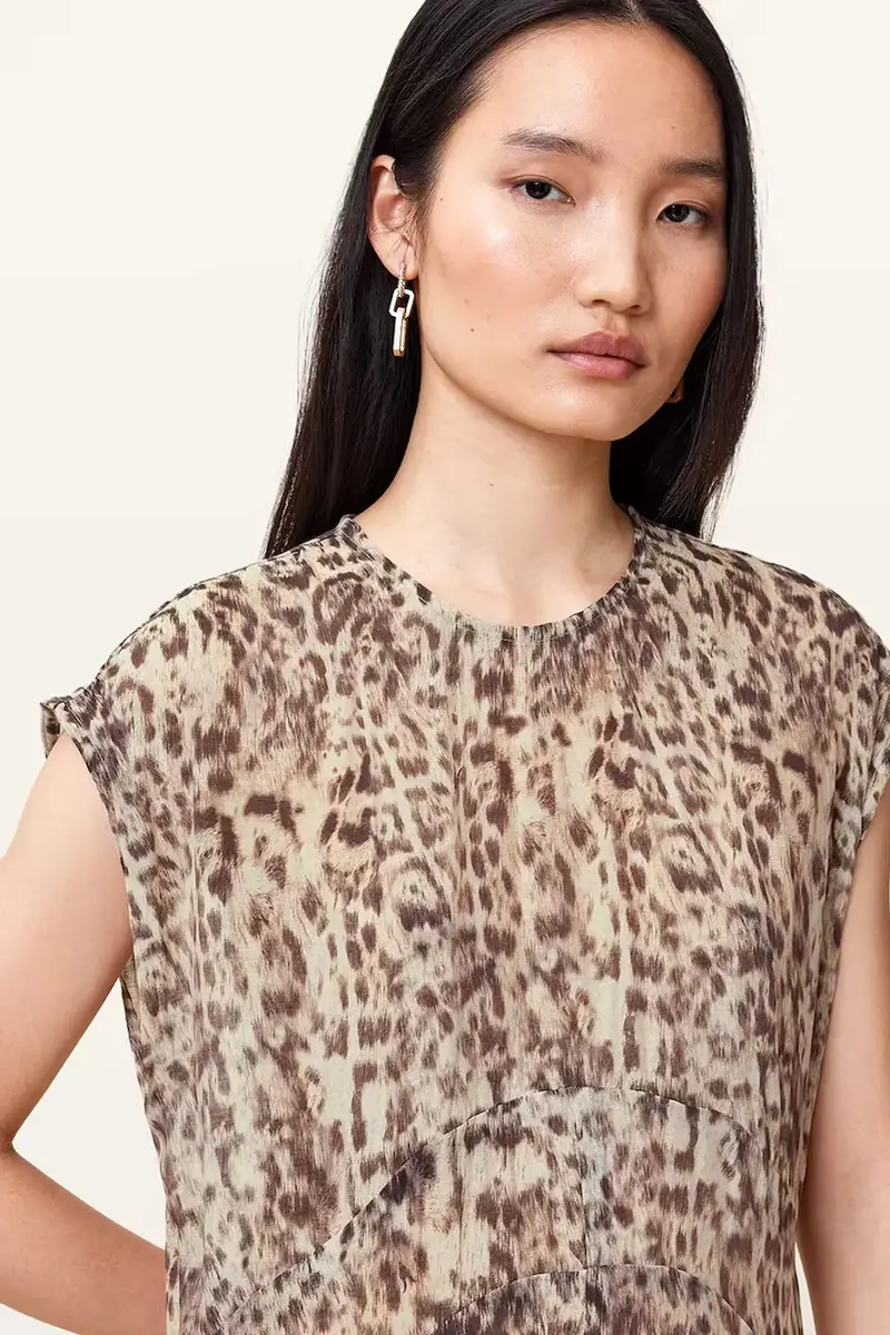 vestito ARWEN colore beige W104DC miniatura 2