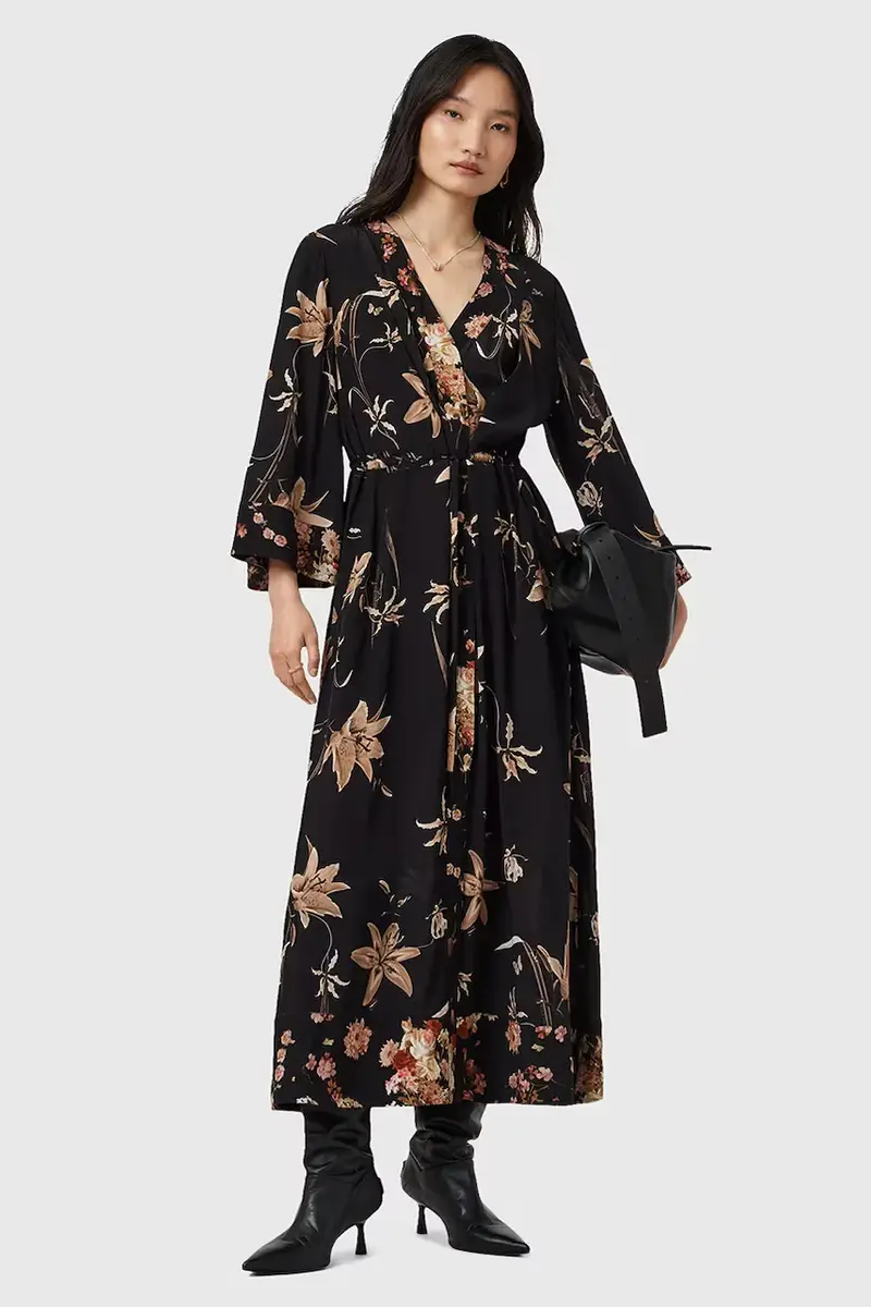 vestito DIANA colore nero W020DD miniatura 5