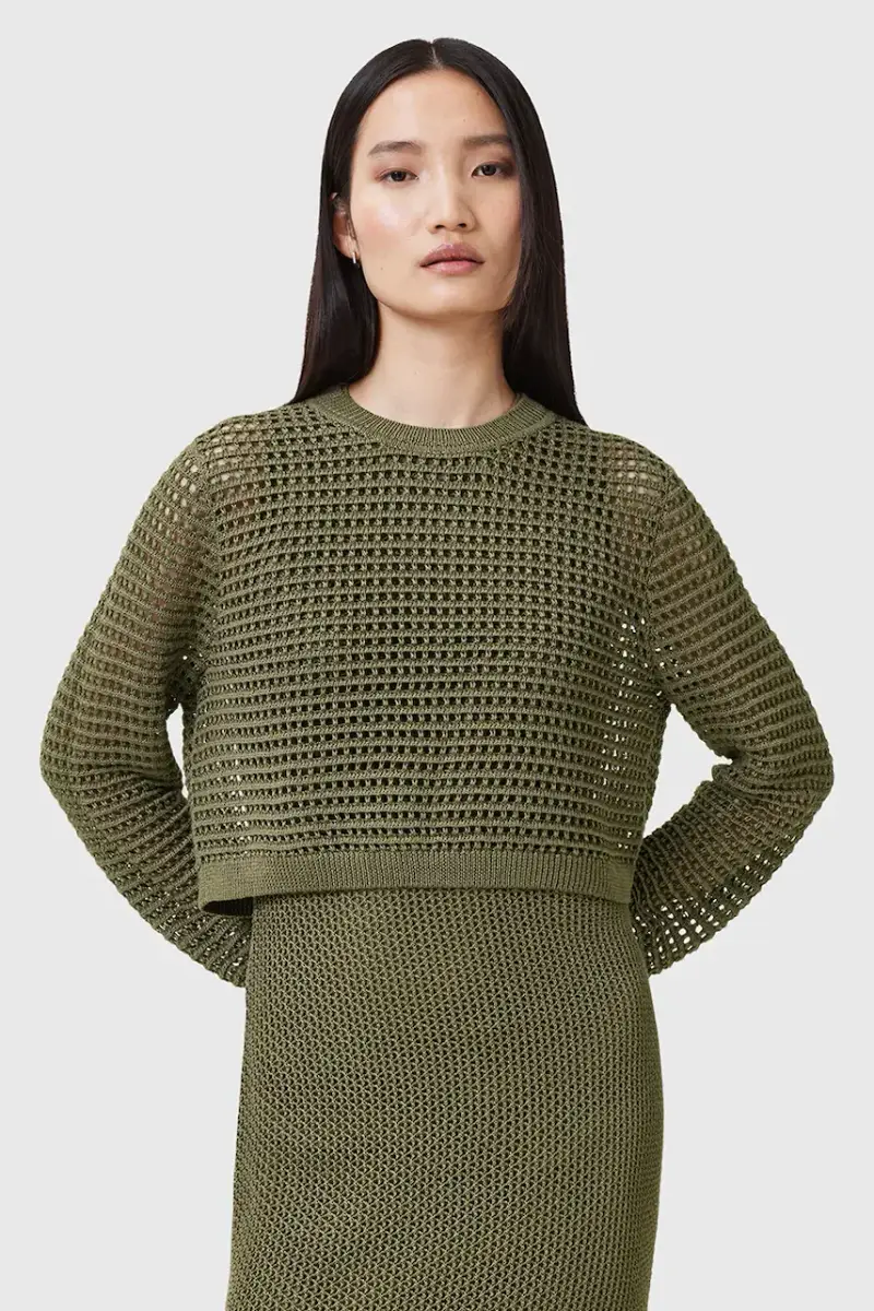 vestito e maglione MIRO colore verde W179DC miniatura 2