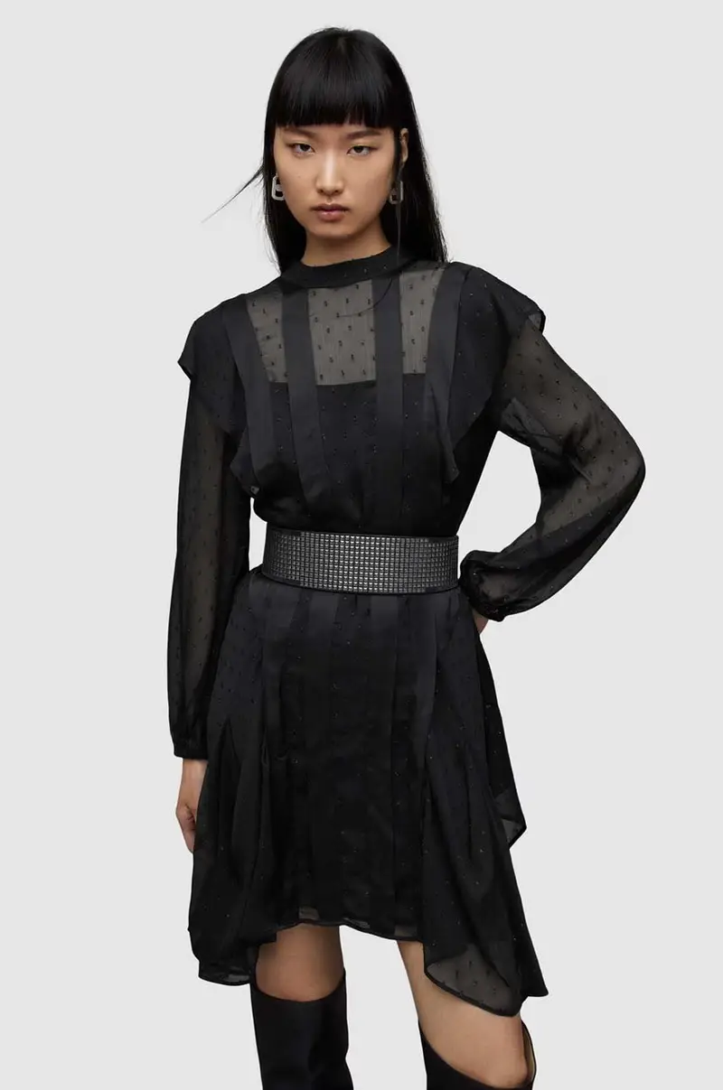 vestito Fleur colore nero miniatura 2