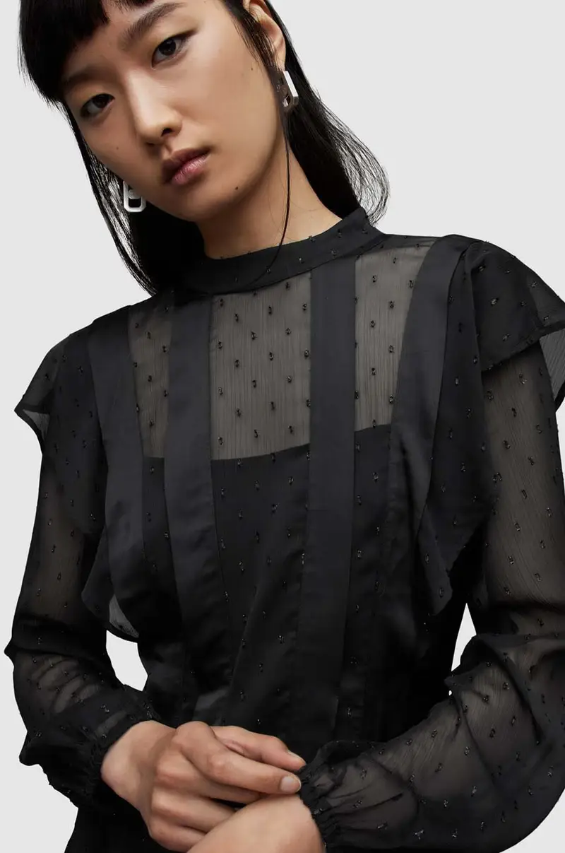 vestito Fleur colore nero miniatura 3