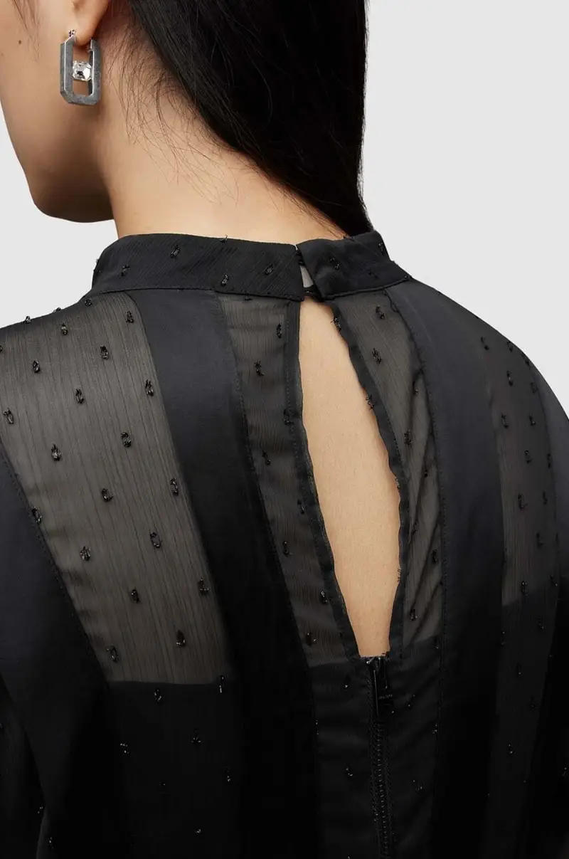 vestito Fleur colore nero miniatura 4