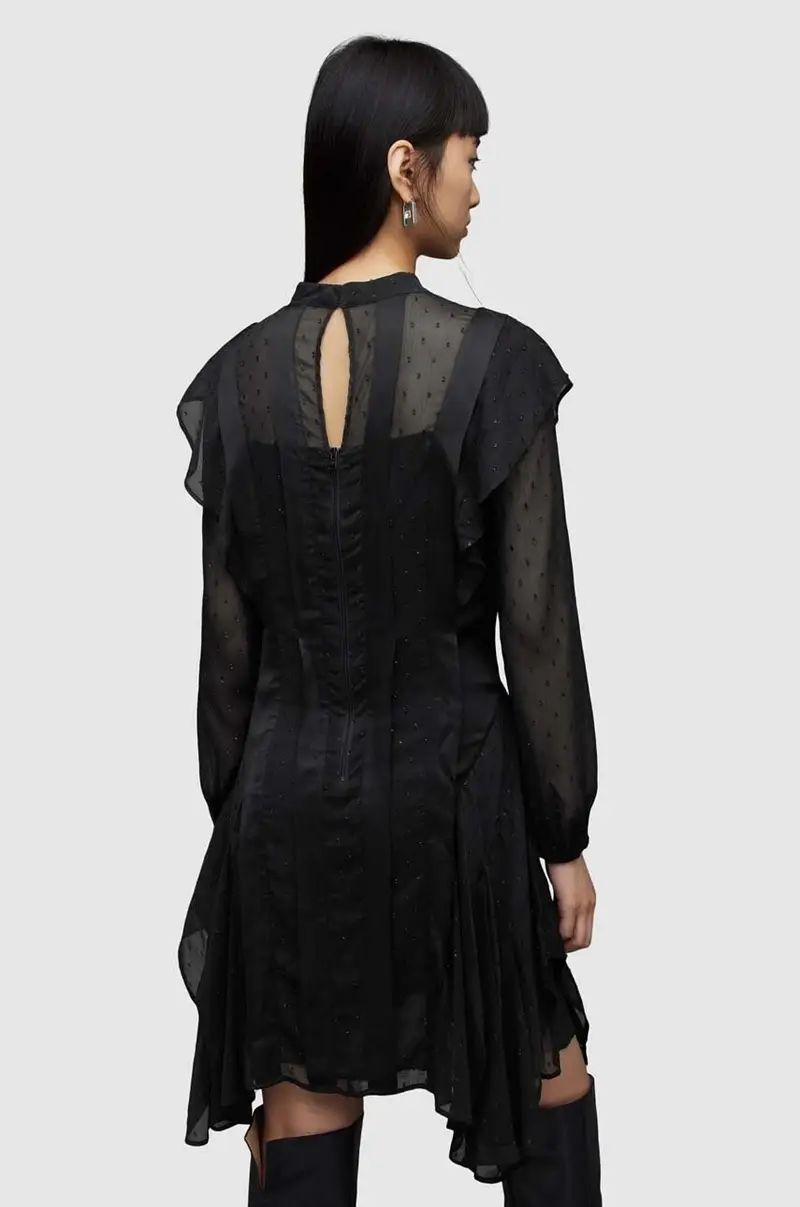 vestito Fleur colore nero miniatura 5