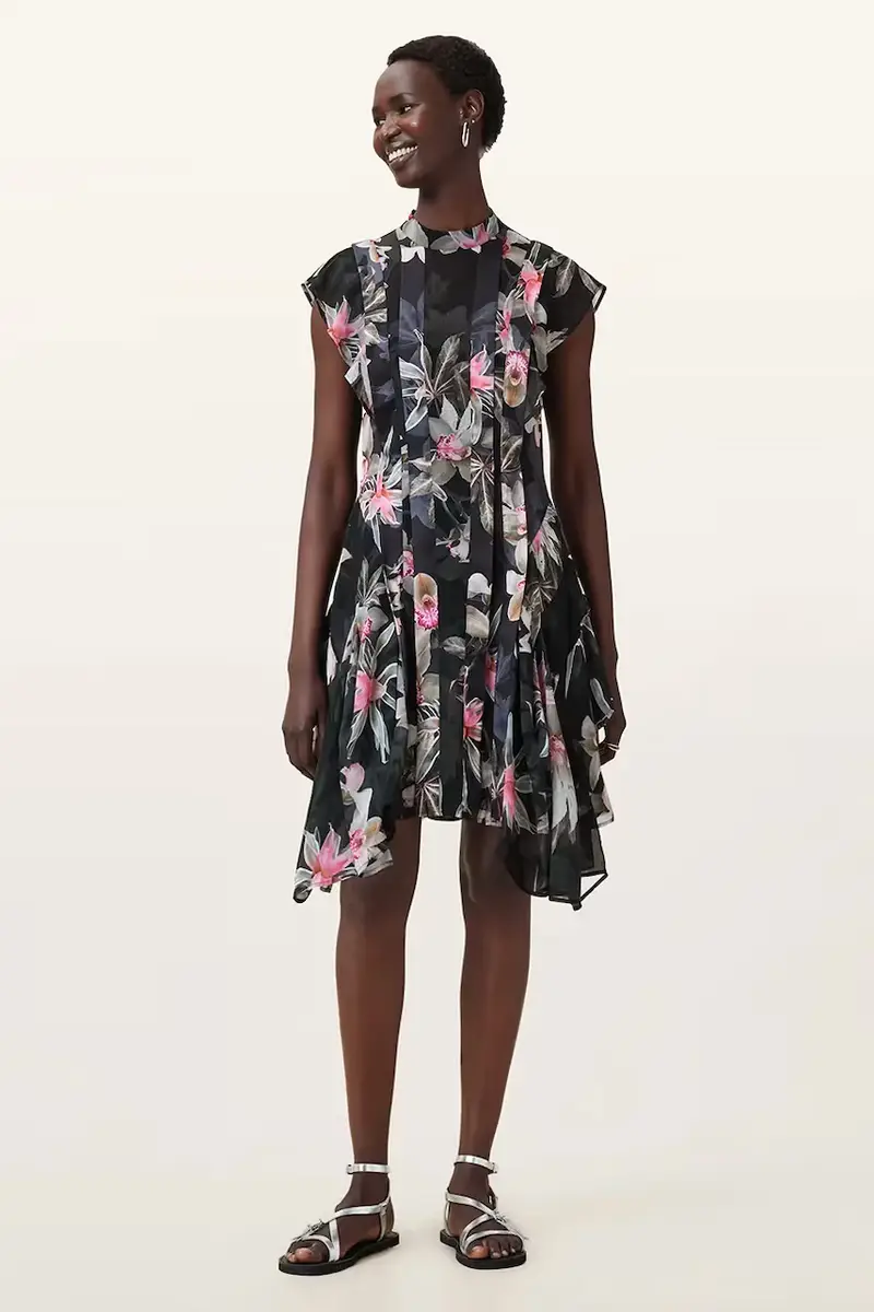 vestito FLEUR colore nero W370DC