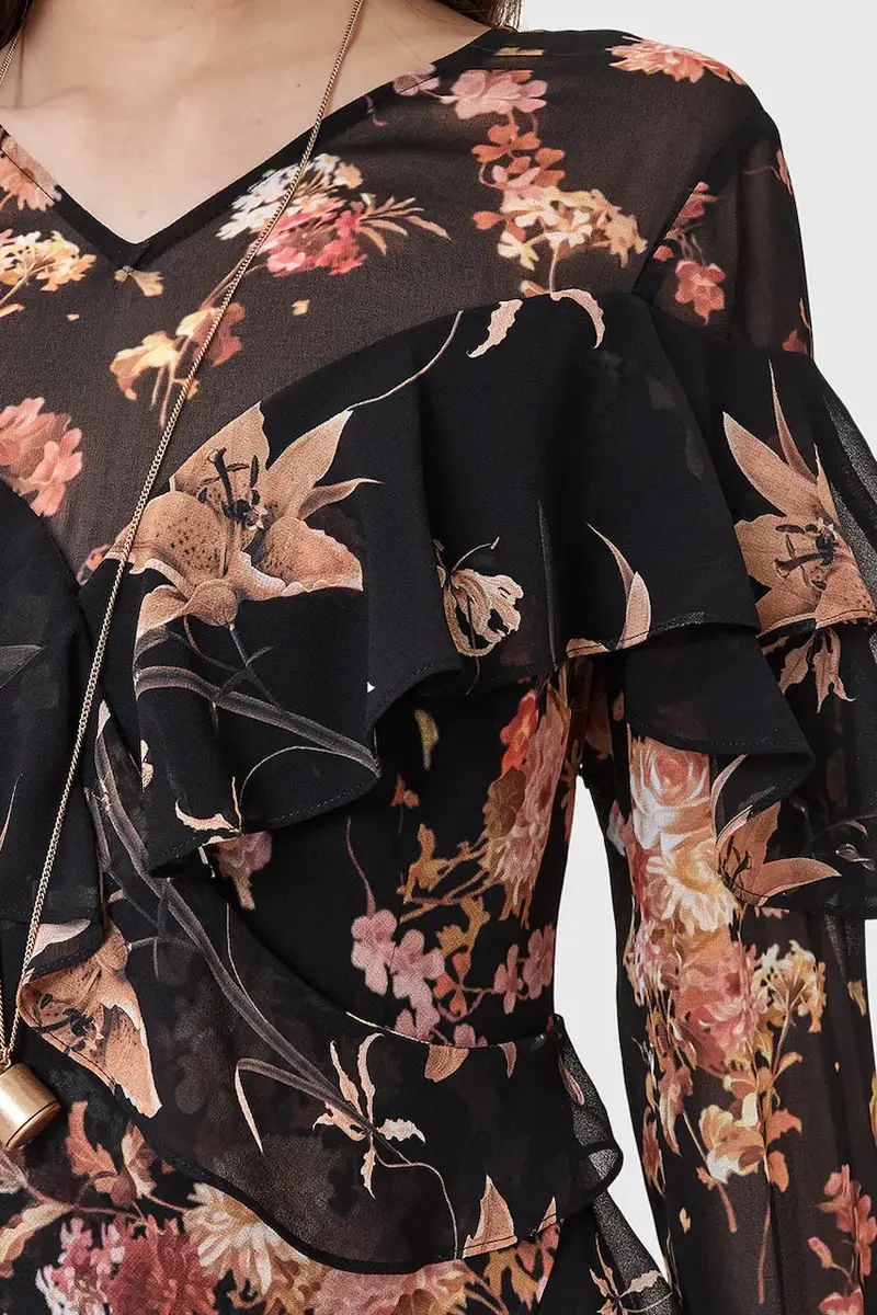 vestito FRESCA colore nero W021DD miniatura 3