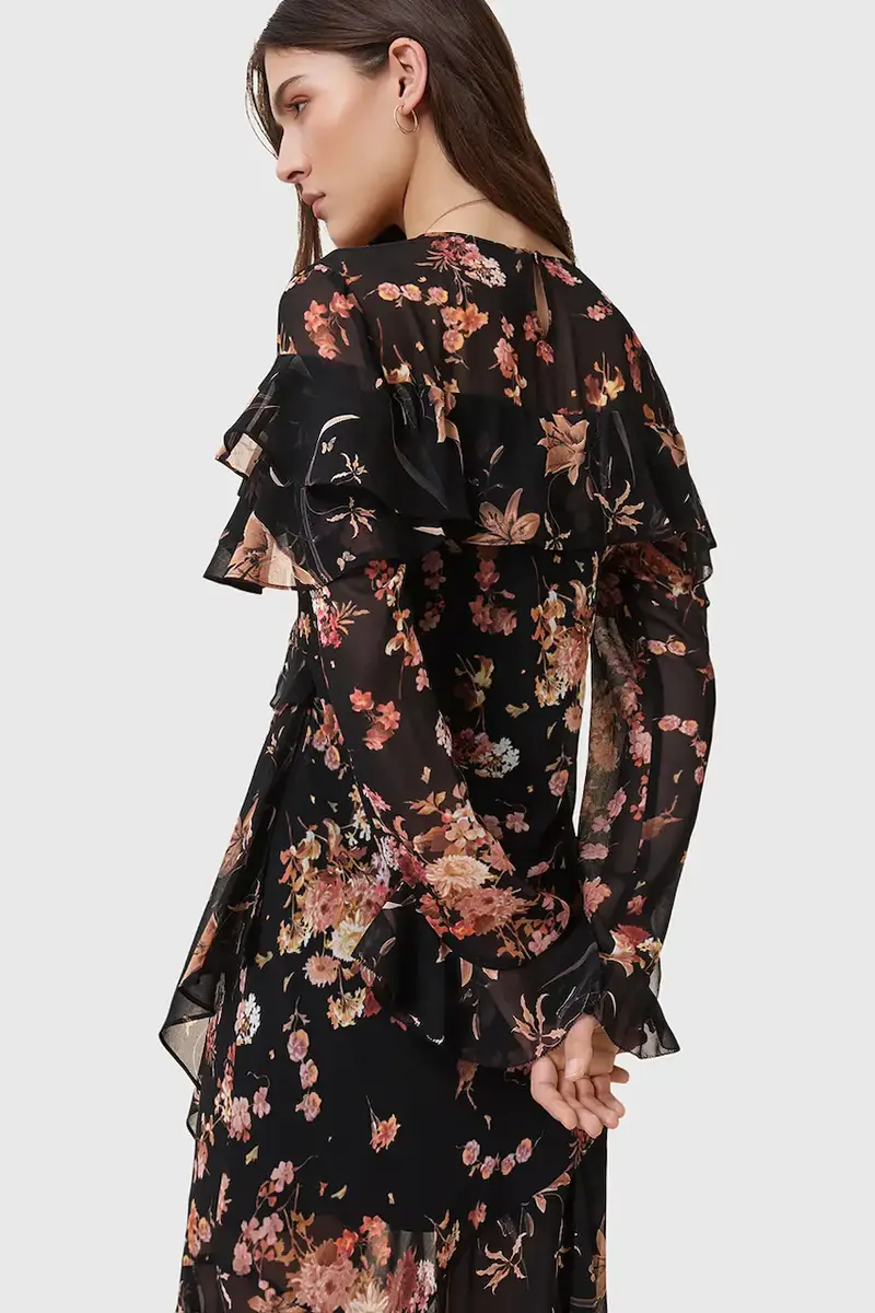 vestito FRESCA colore nero W021DD miniatura 5