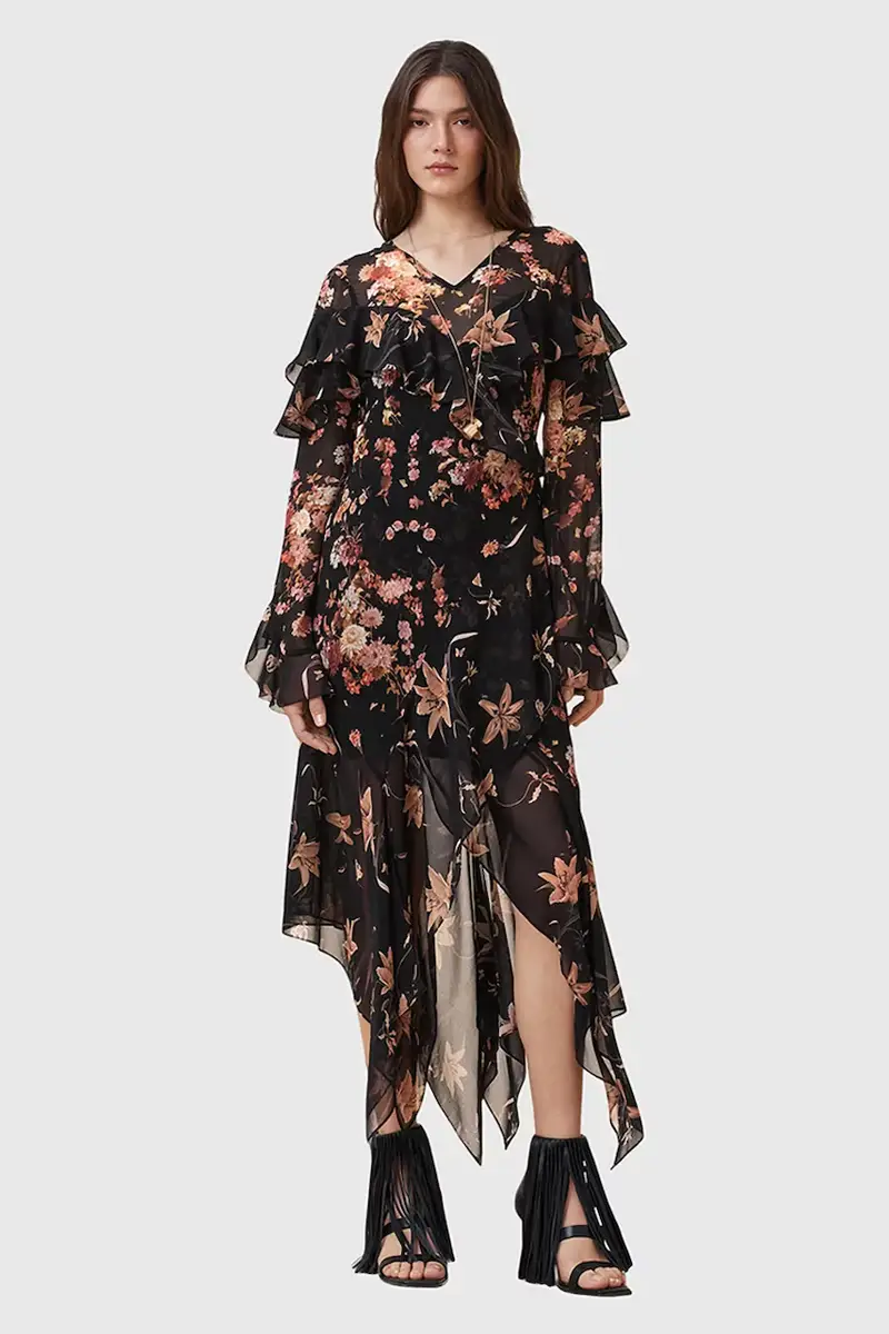 vestito FRESCA colore nero W021DD