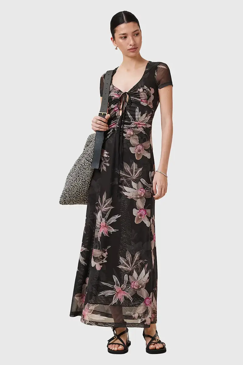 vestito GABBY colore nero W237DC miniatura 5