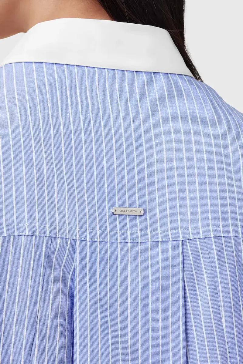 vestito in cotone ALBER colore blu W250DC miniatura 3