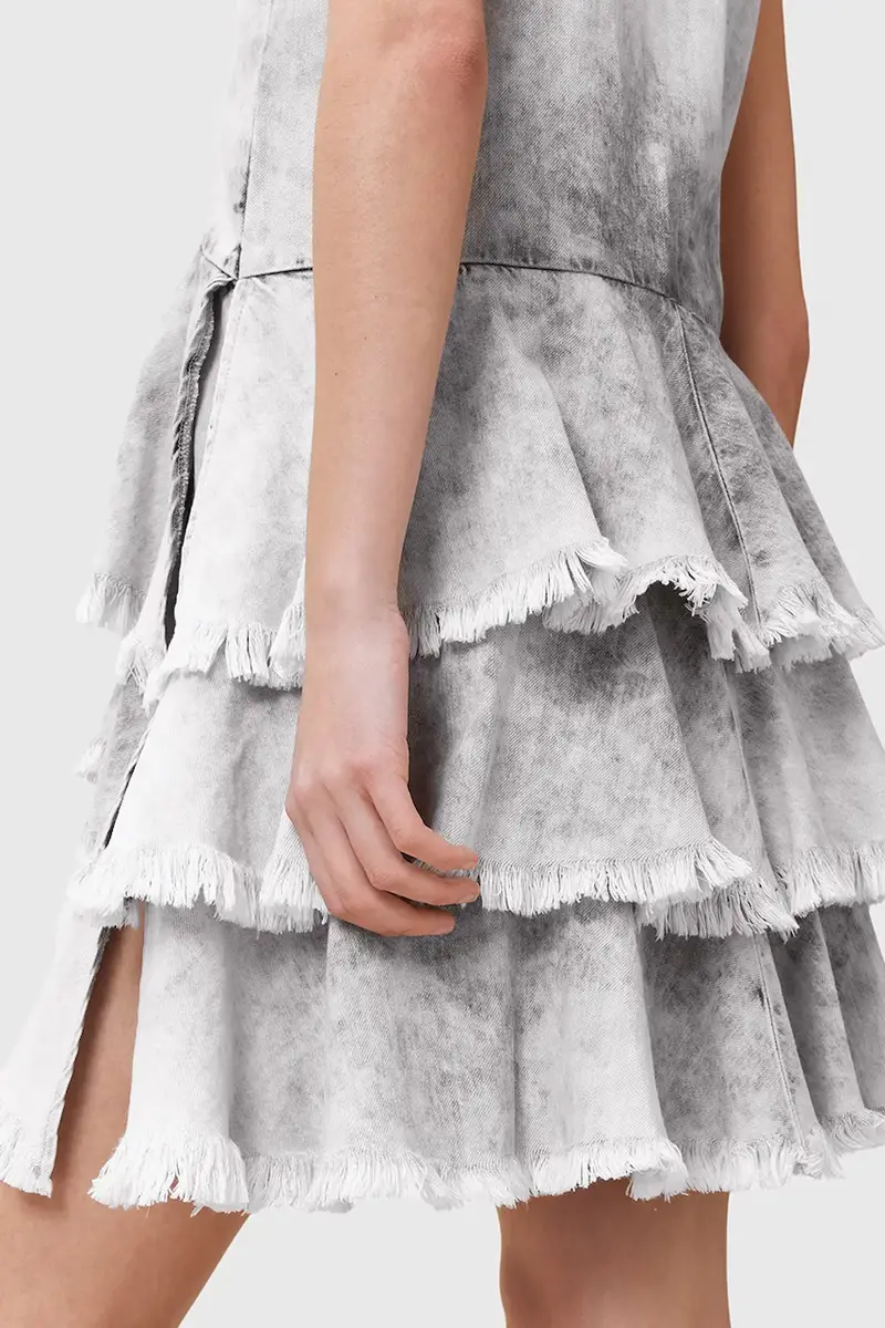 vestito in cotone CAVARLY colore grigio W275DC miniatura 4