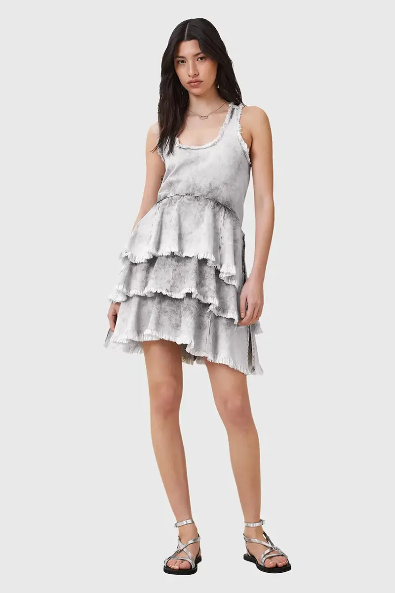 vestito in cotone CAVARLY colore grigio W275DC